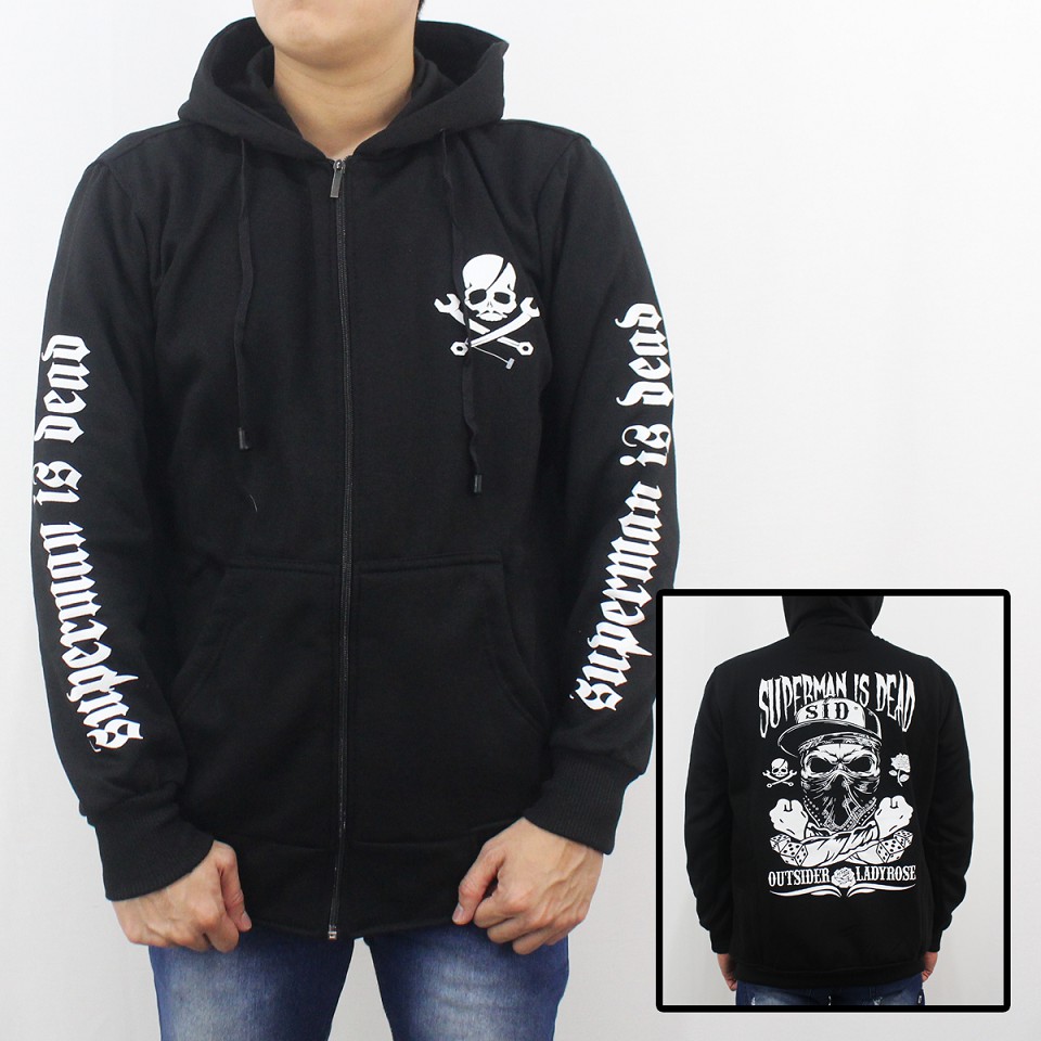 SUPERMAN IS DEAD HOODIE JACKET ML XL XXL 01 - เสื้อแจ็คเก็ตเพลง SID - SUPERMAN IS DEAD HEAVY METAL J