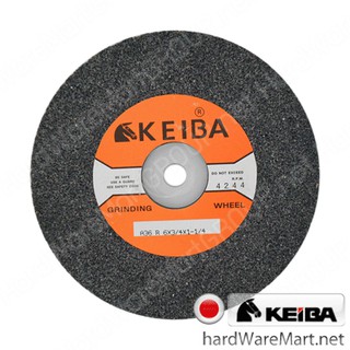 KEIBA หินเจียร์ 6"x1"x1/2" เบอร์60 สีเทา KE2001029 คิบบาญี่ปุ่น