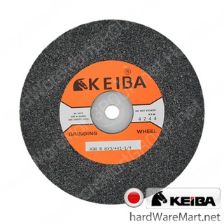 KEIBA หินเจียร์ 6"x3/4"x1/2" เบอร์36 สีเทา KE2001024 คิบบา