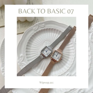 [ลด20%ใส่โค้ด WIP77JUL]นาฬิการุ่น Back To Basic 07 หน้าปัดเล็กปุ๊กปิ๊กมากค่าหน้าปัดโรมัน สวย มินิมอล เกาหลีมาก🌟