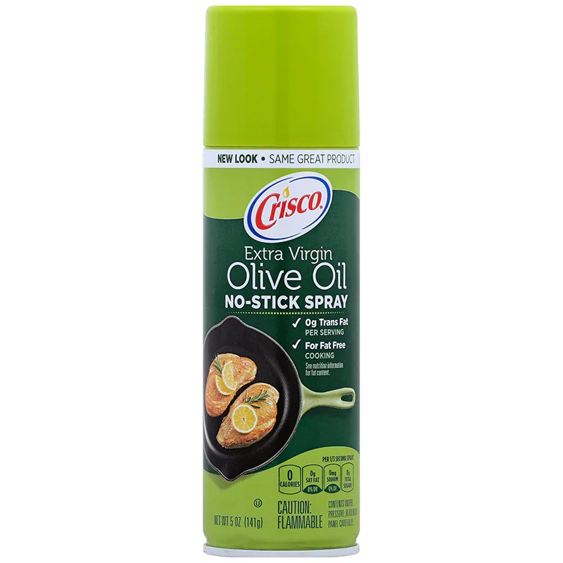 คริสโก้สเปรย์น้ำมันมะกอกธรรมชาติ 141กรัม Crisco Olive Oil Spray 141g.