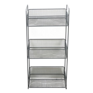 ชั้นวางของ 3ชั้น STACKO ขนาด 33x18x68.5 ซม. เทา