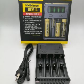 i4รุ่นใหม่ เครื่องชาร์จอัจฉริยะ​คุณภาพ​ของแทั 1 00% Nitecore New i4ชาร์จได้ ครั้งละ 4กัอน