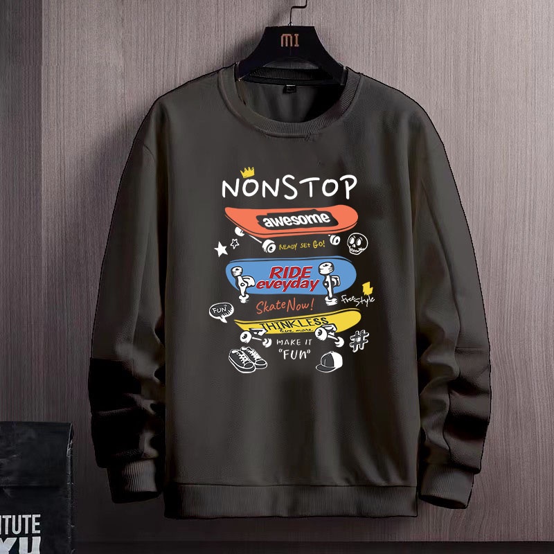 เสื้อเเขนยาวสเวสเตอร์ ลายเเฟชั่นสุดเท่ห์สุกเก๋ วัยรุ่นชอบมากๆๆ O-842