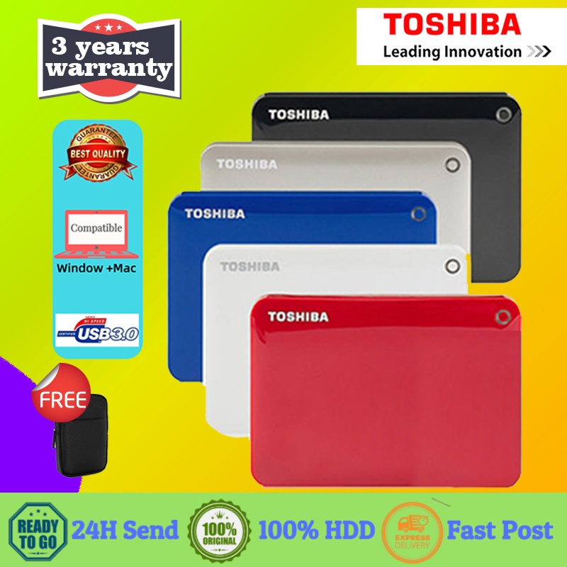 Free trial Toshiba 1TB 2TB  Hard Disk External Hard Drive HDD 2.5 HD PS4 Portable Hard Drive USB3.0 External HDD