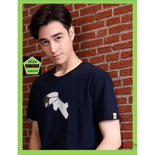 Rudedog เสื้อคอกลม ชาย หญิง รุ่น Xcovid สีกรม