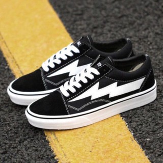 รองเท้าแฟชั่น Vans Old Skool :🔥[2Sneaker]รองเท้าVans Old Skool : ลายสายฟ้า รองเท้าผ้าใบ สไตล์ชิคๆ