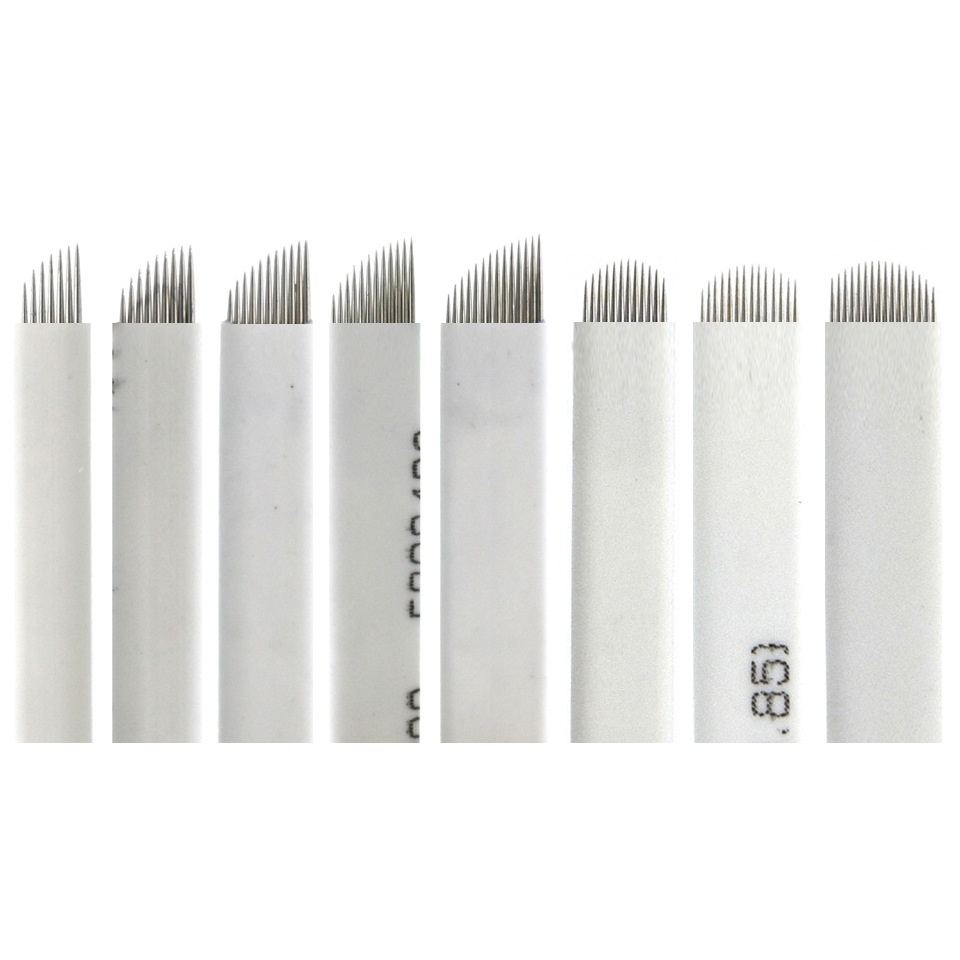50 Pcs/lot Microblading Needles 14 pins for Microblading Embroidery Pen Pernement Makeup Eyebrow