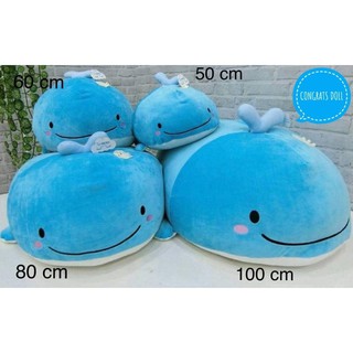 [ส่งฟรี] ตุ๊กตานุ่มนิ่ม ปลาวาฬ Whale 45 / 55 / 75  cm