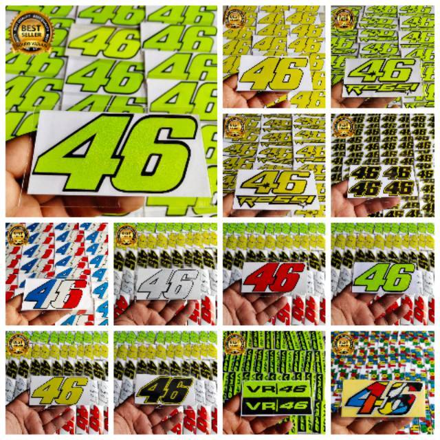 สติ๊กเกอร์ตัดสติ๊กเกอร์เบอร์ 46 rossi the doctor thailand thailook Best Quality TER