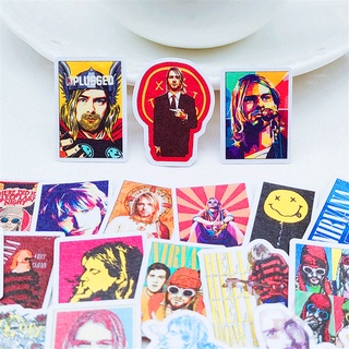 ★★★ Nirvana Q-2 Rock Band Mini Diary Manual สติ๊กเกอร์ ★★★ 40Pcs/Set Kurt Cobain DIY Fashion Scrapbooks Album Decor Decals สติ๊กเกอร์