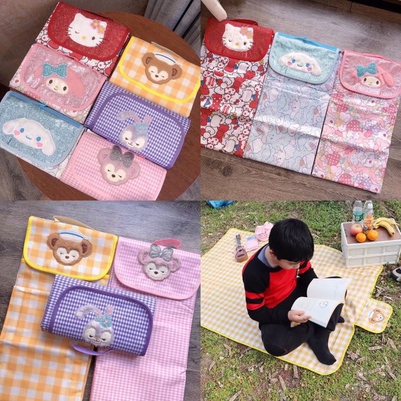 เสื่อปิกนิก เสื่อ Sanrio & Stella ซักทำความสะอาดได้ น้ำหนักเบา