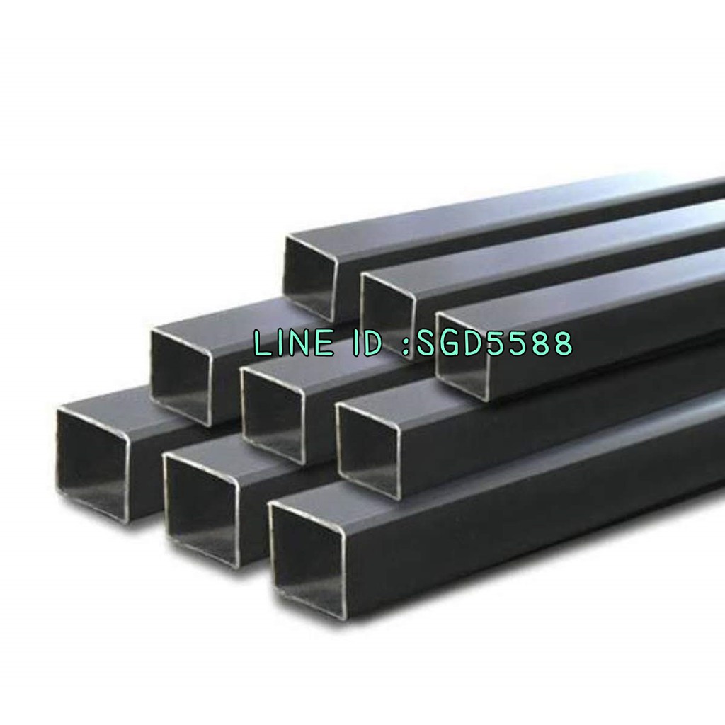 เหล็กกล่องแบน ขนาด 4" x 2" x 3.2 มิล ยาว 1 เมตร