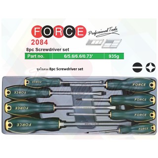 FORCE No.2084 ไขควง ชุดไขควง 8pc Screwdriver set