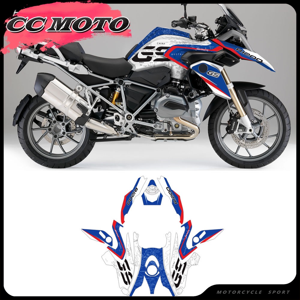 รถจักรยานยนต์ Body Decals Kits Case สําหรับ BMW R1200GS R1200 GS 2014-2018
