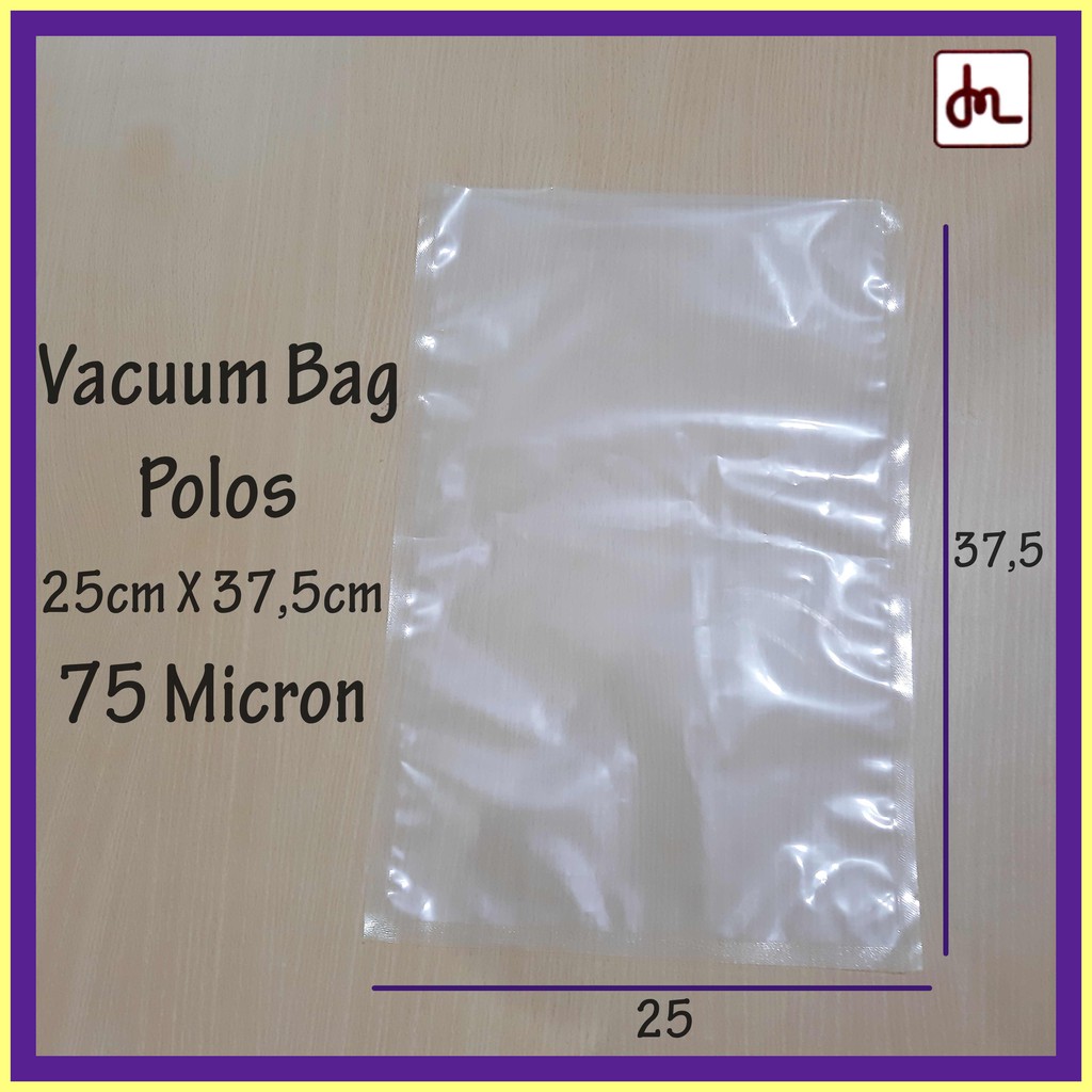ถุงสูญญากาศ 25 X 37.5 80 Micron / ถุงสูญญากาศพลาสติก min order 100 ชิ้น