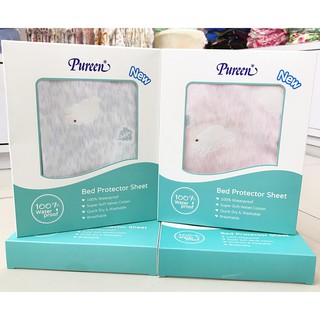 เพียวรีน ผ้ารองกันน้ำ ผ้ารองฉี่เด็ก PUREEN Bed Protector Sheet / 1 ชิ้น **เลือกขนาดได้