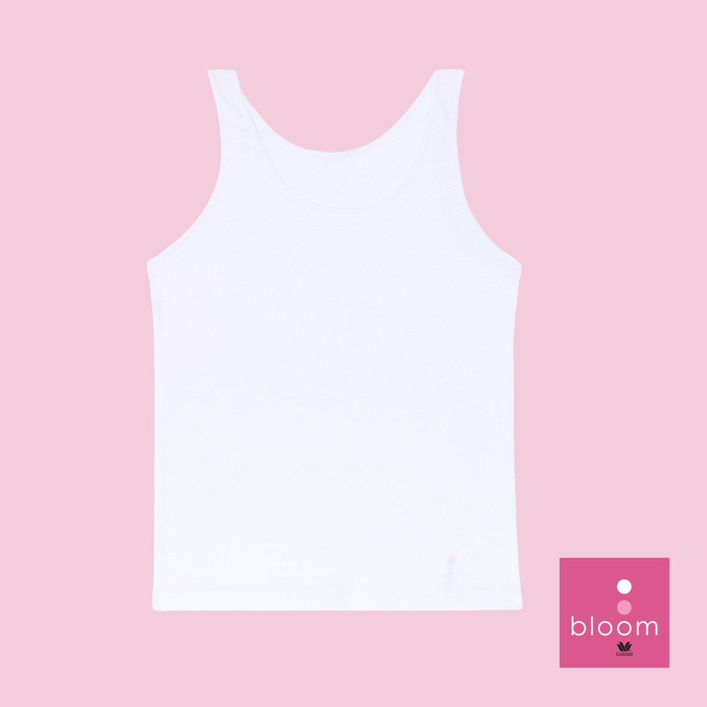 WH6V05 Wacoal Bloom เสื้อบังทรงตัวยาว ตัวเรียบ สีขาว