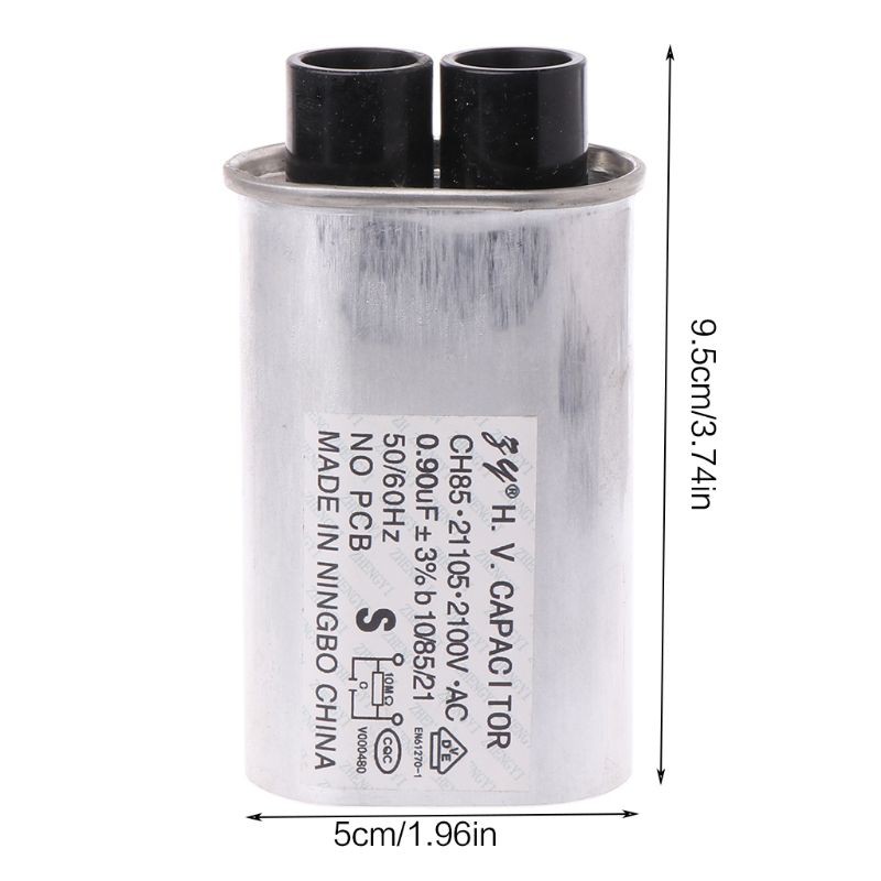 2100V Microwave Oven  Voltage HV Capacitor 0.9uf 1uf Replacement