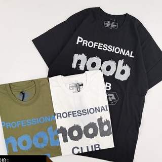 Neighborhood noob เสื้อยืดแขนสั้น พิมพ์ลายตัวอักษร NBHD สําหรับผู้ชาย