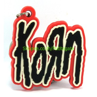 KORN คอร์น พวงกุญแจ  ปั๊มนูน วงร็อค kc25 หายาก