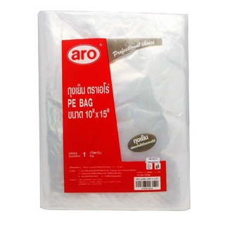 เอโร่ ถุงเย็น 10x15 นิ้ว แพ็ค 1 กก.101220aro LDPE Bag 10"x15" x 1 kg