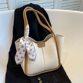 ♤ Tote Bag🌷กระเป๋าผู้หญิง,ความจุสูง,แฟชั่น,เรียบง่าย,ใหม่,เวอร์ชั่นเกาหลี,กระเป๋าเดินทางทรงถัง
