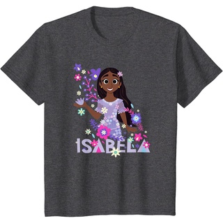 เสื้อยืดผ้าฝ้ายพรีเมี่ยม เสื้อยืด พิมพ์ลายโปสเตอร์ Disney Encanto Isabela