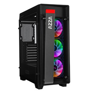 AZZA Mid Tower Tempered Glass RGB Gaming Case Obsidian 270 - Black