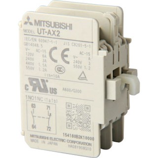 คอนแทคช่วย มิตซูบิชิ Mitsubishi Optional Units For MS-T Series รุ่น UT-AX2 1A1B Electromagnetic opening and closing dext