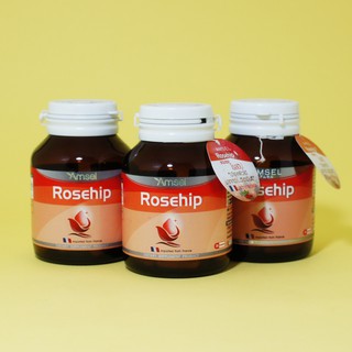 Amsel Rosehip แอมเซลโรสฮิป 30แคปซูล ลดสิวอักเสบ สร้างคอลลาเจน