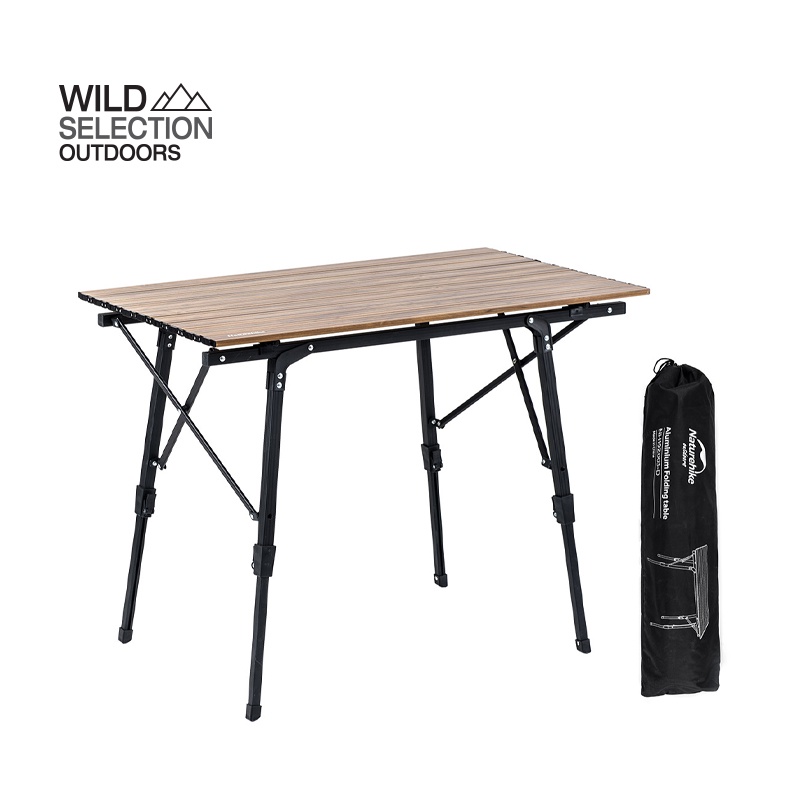 โต๊ะ พับ Naturehike  โต๊ะอลูมิเนียม น้ำหนักเบา อุปกรณ์แคมป์ปิ้ง MW03 Outdoor Telescopic Folding Table NH19Z003-D