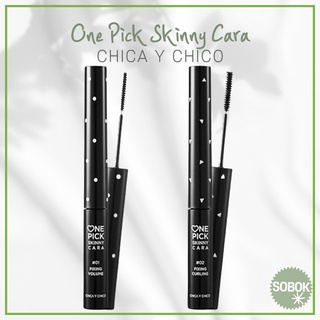 [CHICA Y CHICO] One pick Skinny Cara มาสคาร่าดัดผม 2 แบบ / มาสคาร่าแทยอน