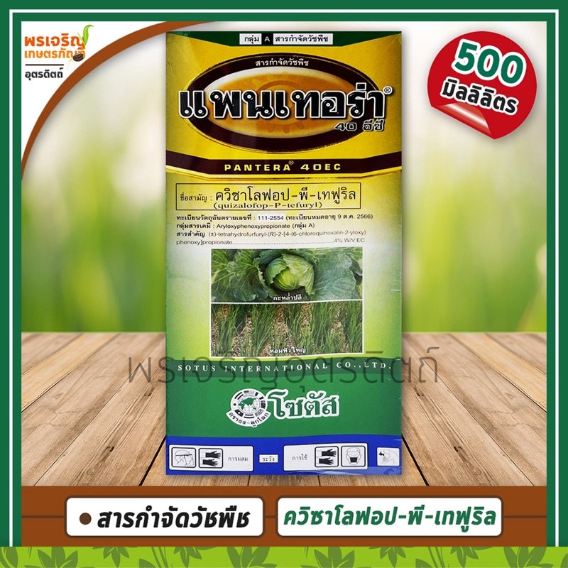 แพนเทอร่า 40 อีซี (ควิซาโลฟอป-พี-เทฟูริล 4% W/V EC) 500 มิลลิลิตร สารกำจัดวัชพืช ยาฆ่าหญ้าใบแคบ ออกฤ