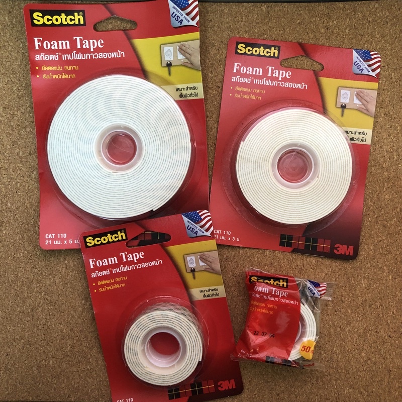 scotch foam tape 3 เมตร 5 เมตร Shopee Thailand