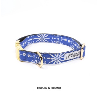 ปลอกคอสุนัข Human and  Hound - The blue hawaii