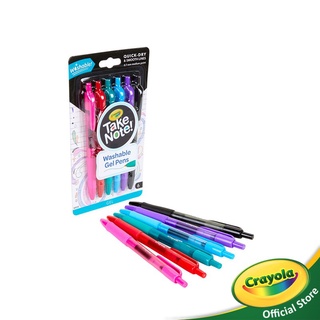 Crayola Washable Gel Pen เครโยล่า ปากกาเจลล้างออกได้ 6 สี สำหรับเด็ก อายุ 3 ปี ขึ้นไป