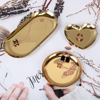 ถาดใส่เครื่องประดับ จานวางเครื่องประดับ ของตกแต่งบ้าน แหวน เพชร Jewerly tray