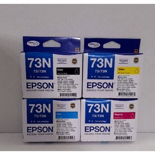 📌Epson 73N set4สี▪กล่องสวย▪และมีแยกสีขายด้วย▪กดเลือกสีได้เลยค่ะ▪สินค้ามีครบทุกสี