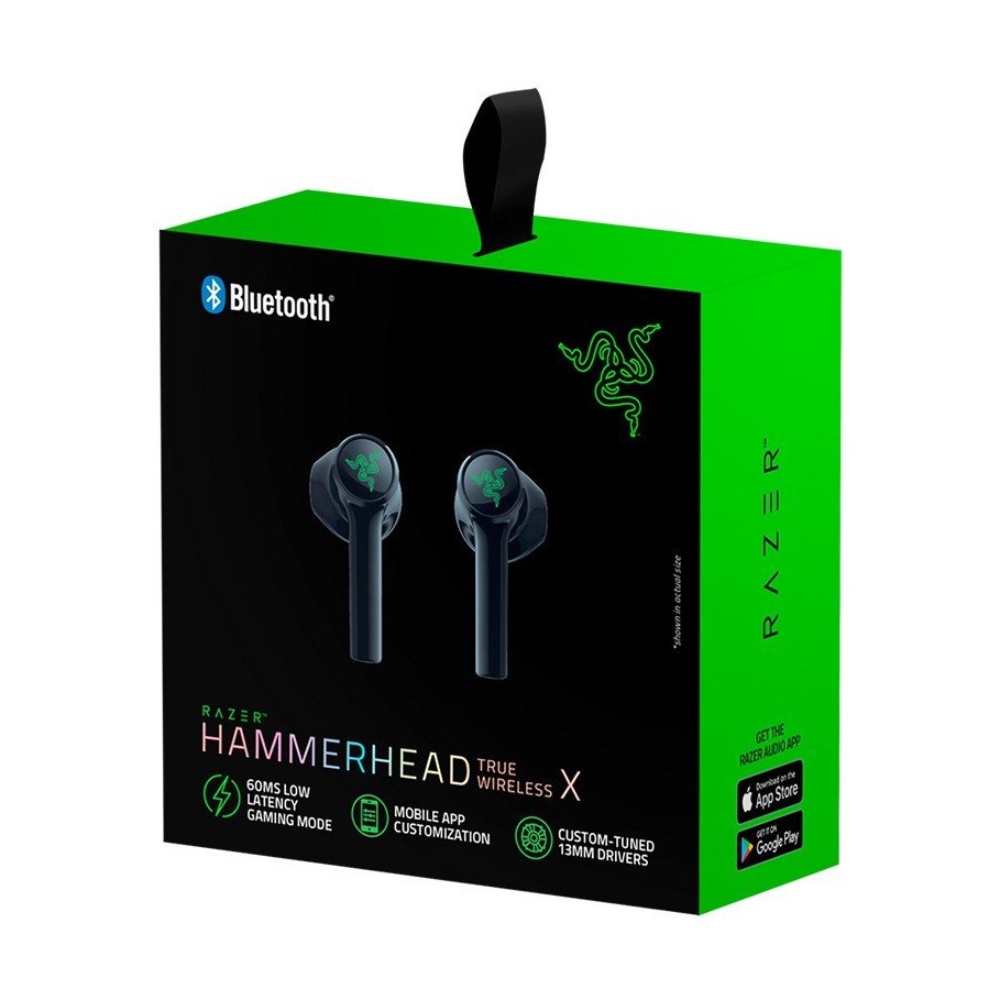 [ร้านค้าในพื้นที่]หูฟัง Razer Hammerhead True Wireless X-Earbuds หูฟังเกมมิ่ง เล่นเกมส์ไม่ดีเลย์ พร้อมกล่อง หูฟังไร้สาย
