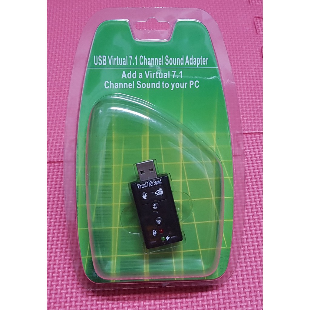 USB Sound Card  Audio Virtual 7.1 Channel Card Adapter 3D Sound