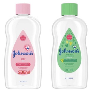 Johnson’s จอห์นสัน เบบี้ ออยล์ อโลเวลา แอนด์ วิตามินอี ขนาด200มล แพ็ค1ขวด