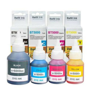 Refill inkjet หมึกเติมอิงค์เจ็ทสำหรับเครื่องพิมพ์​ BROTHER ชุด 4สี+กระดาษ