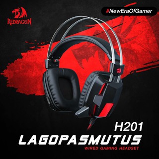 Redragon H201-1 Lagopasmutus 7.1 Surround Sound - Works with PC, Mac, Phones and Tablets #หูฟังเกมมิ่ง