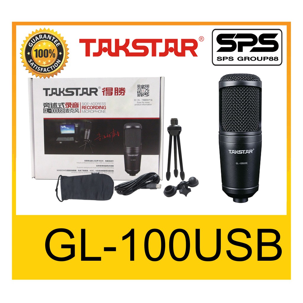 ใหม่ล่าสุด ไมค์สตรีม PODCASTING ไลฟ์สด เรียนออนไลน์ WFH ไมค์อัดเสียง ไมค์USB รุ่น GL-100USB ยี่ห้อ T