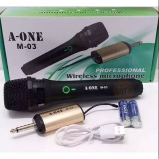 ไมโครโฟนไร้สาย ไมค์ลอยเดี่ยว UHF SINGLE
Wireless Microphone รุ่น A-ONE M03