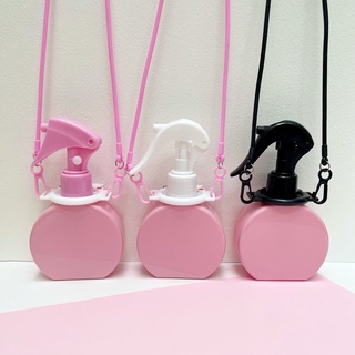 Set ขวดสเปรย์แอลกอฮอล์ แบบกลม+สายคล้องคอซิลิโคน