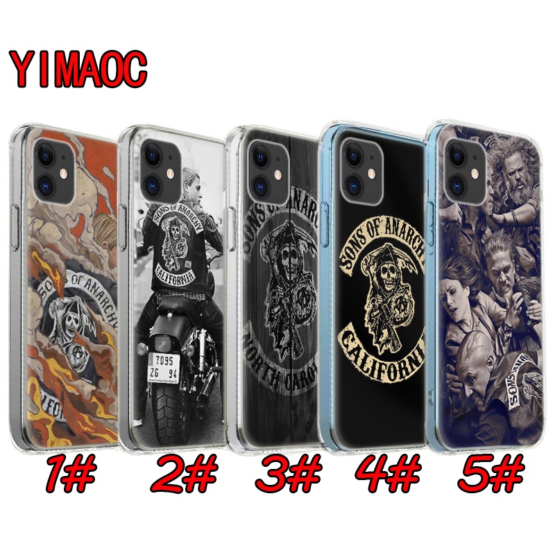 เคสโทรศัพท์มือถือ TPU แบบนิ่ม ลาย 49PU sons of anarchy season 1 สําหรับ iPhone SE 2020 12 Mini 13 Pr