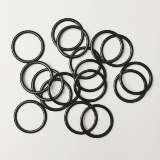 MM02009 ชุดตัวปรับสายเสื้อชั้นใน วงกลม  Ring 12 ชิ้น สีดำ ขนาด 10​ mm.