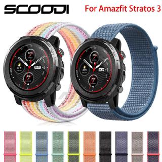 สายคล้องไนล่อน 22 มม. สำหรับ for Xiaomi Huami AMAZFIT Stratos 3